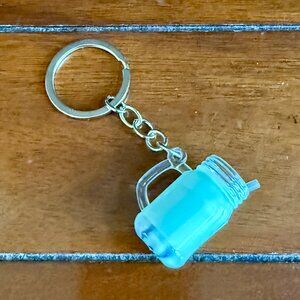 NEW GREEN mini boba tea keychain, Hang on keys, backpack, or handbag
